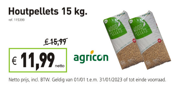 Agricon houtpellets 15 kg