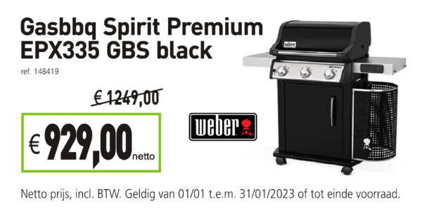 Weber Spirit Premium EPX335 GBS black