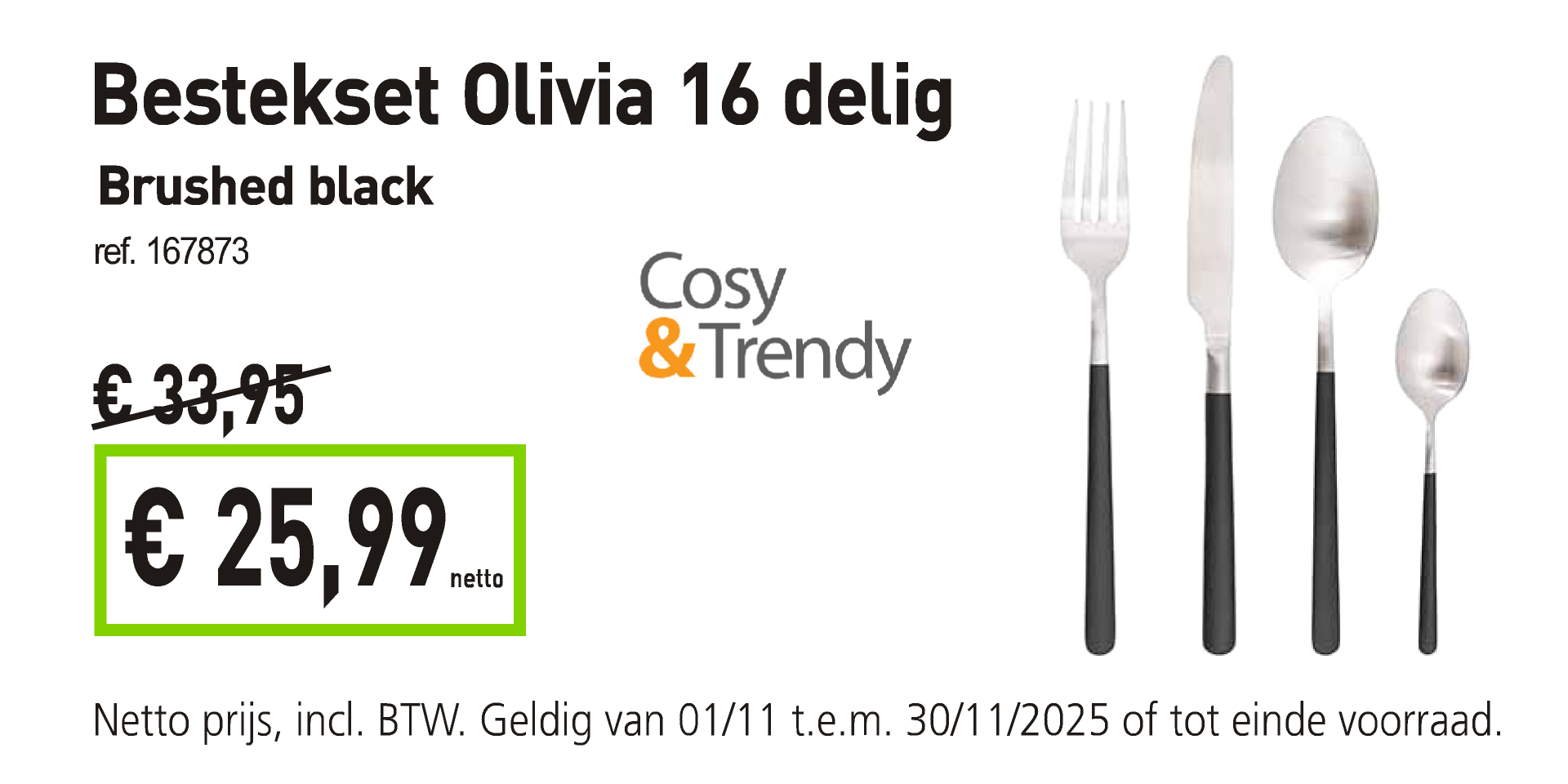 16-delig bestekset Olivia