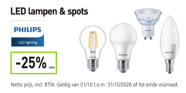 Philips led lampen en spots